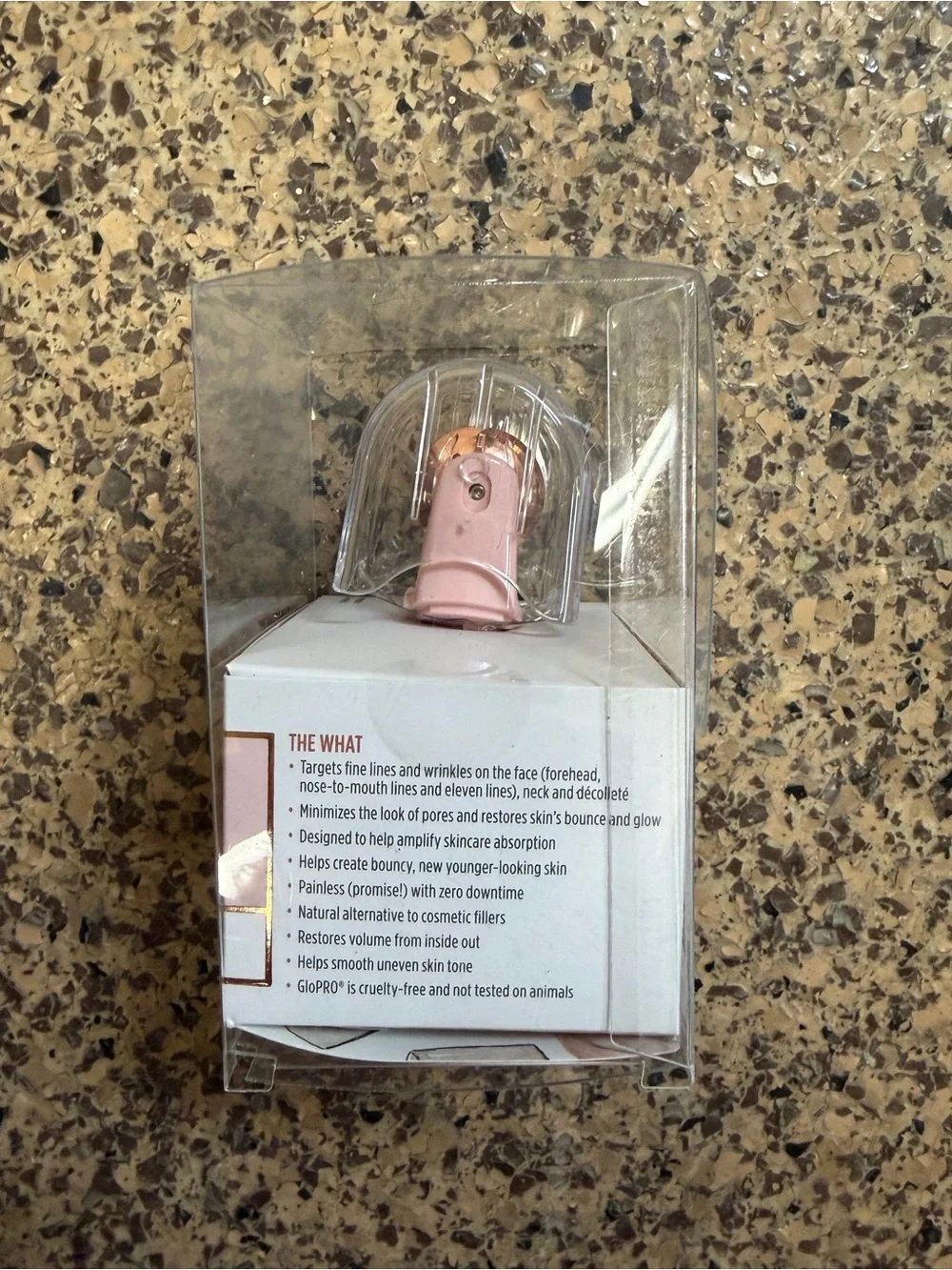 GloPRO FACE Microneedling Attachment Head — Rose Gold/Metallic